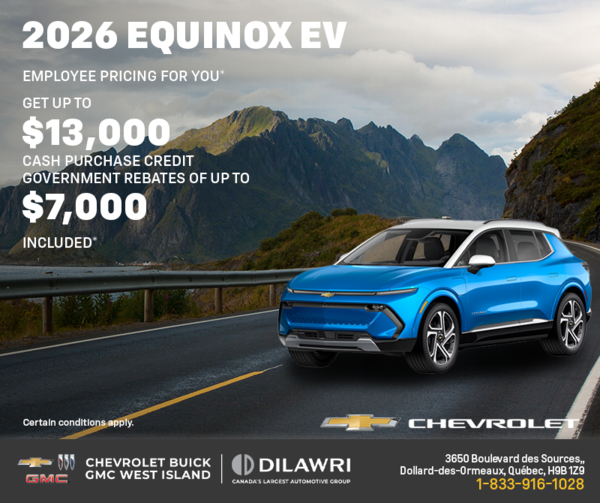 Get the 2026 Chevrolet Equinox EV
