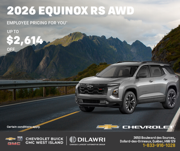 Get the 2026 Chevrolet Equinox RS AWD