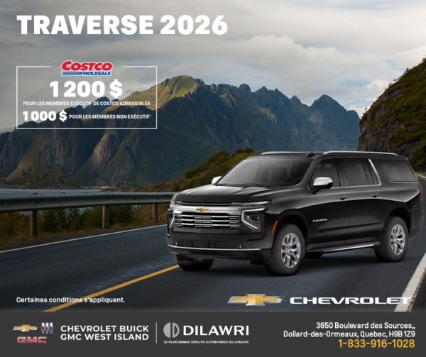 Le Chevrolet Traverse 2026