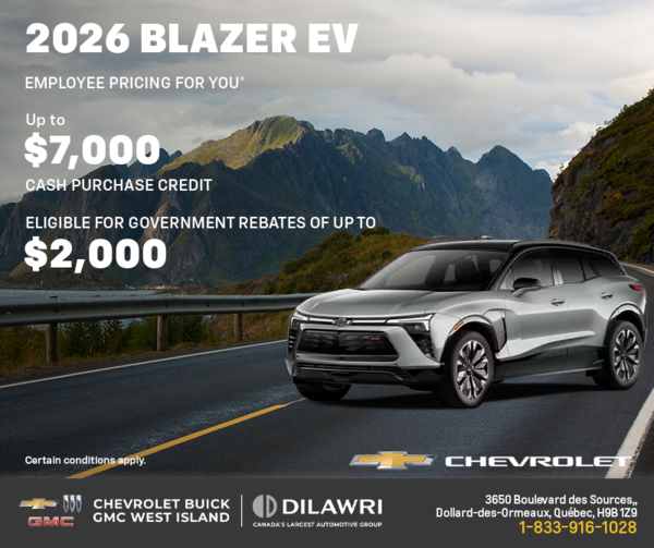 Get the 2026 Chevrolet Blazer EV