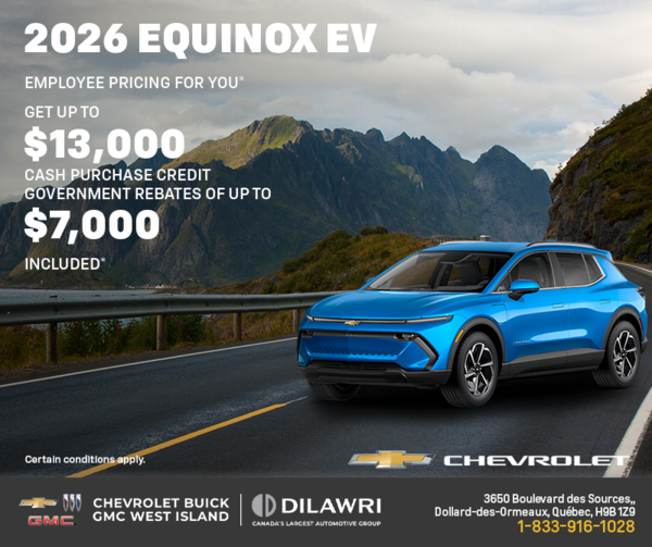 Get the 2026 Chevrolet Equinox EV