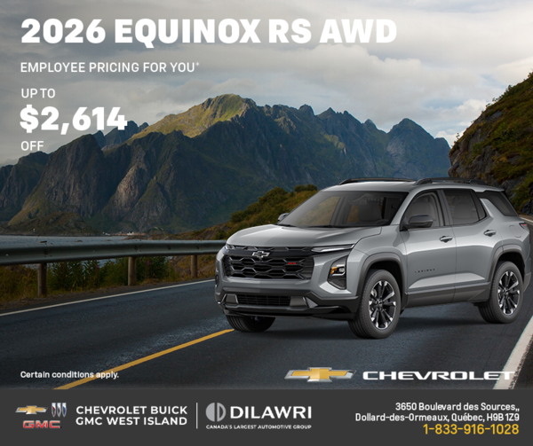 Get the 2026 Chevrolet Equinox RS AWD