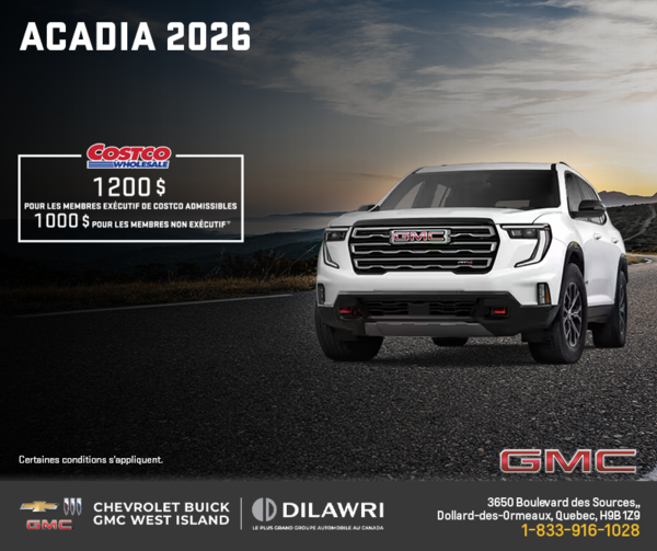 Le GMC Acadia 2026