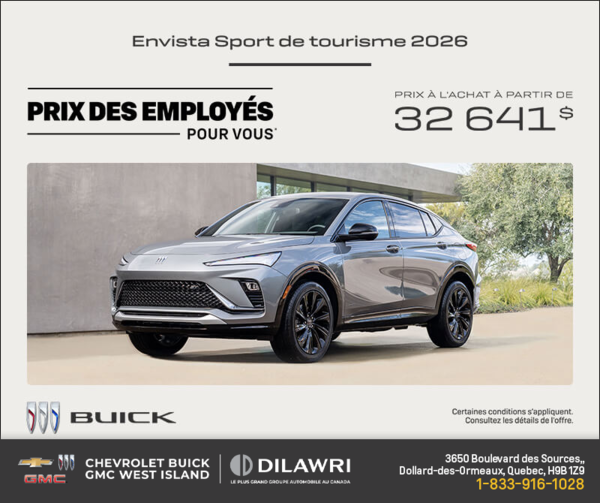 Procurez-vous la Buick Envista 2026