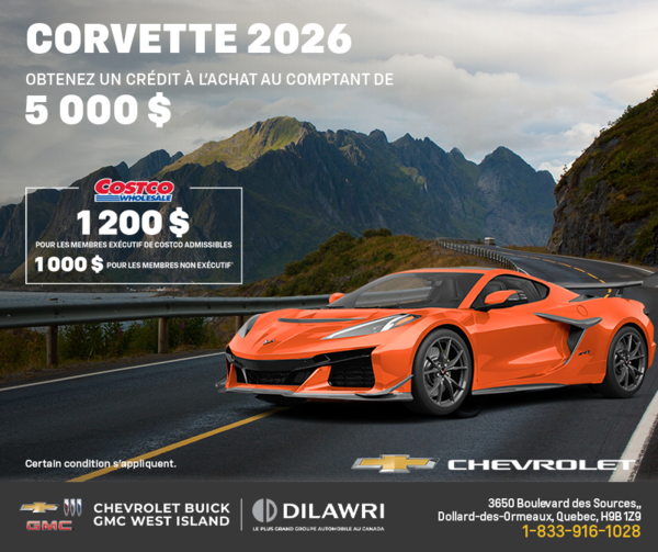 Procurez-vous le Chevrolet Corvette 2026