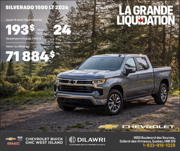 Le Chevrolet Silverado 1500 ZR2 2026