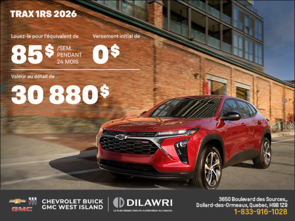 Le Chevrolet Trax 1RS 2026