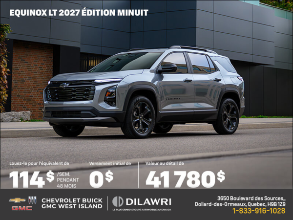 Procurez-vous le Chevrolet Equinox  2027