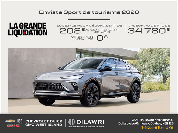 Procurez-vous la Buick Envista 2026