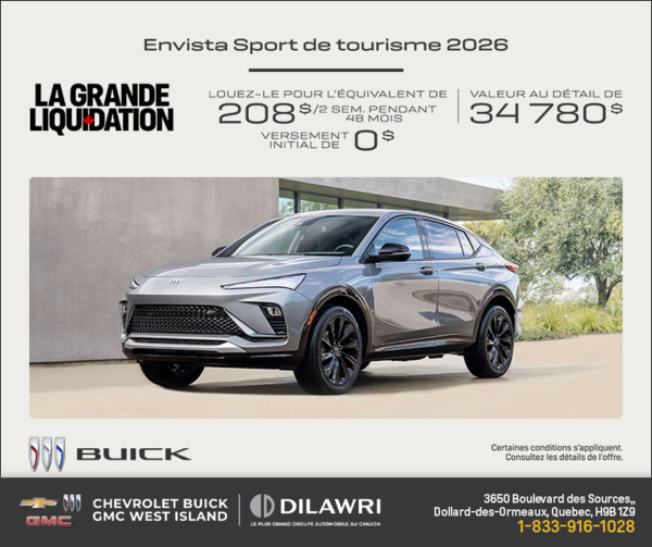 Procurez-vous la Buick Envista 2026