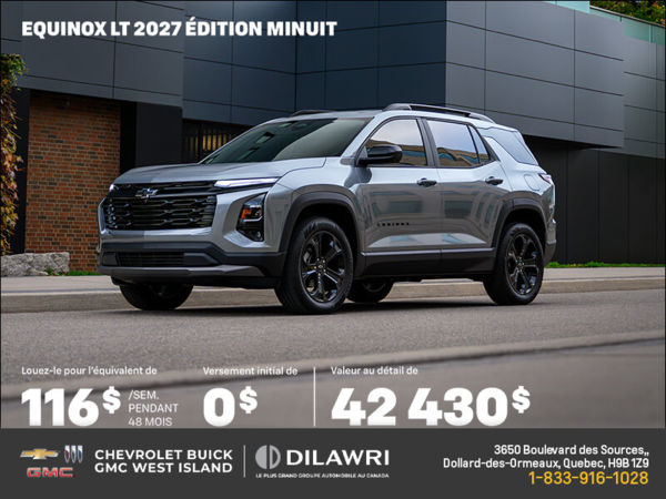 Procurez-vous le Chevrolet Equinox  2027