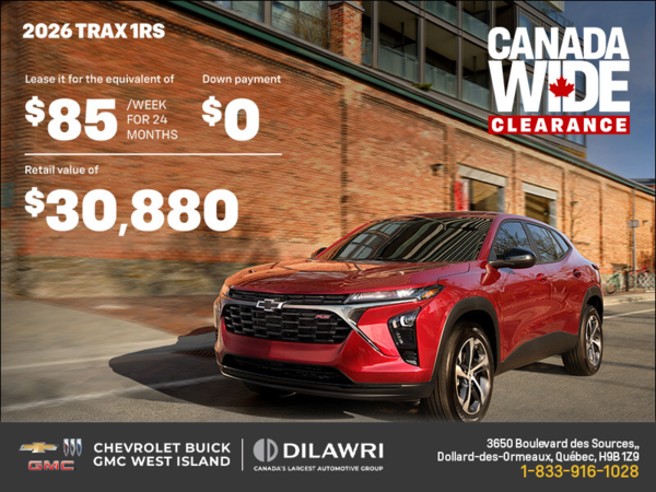 The 2026 Chevrolet Trax 1RS