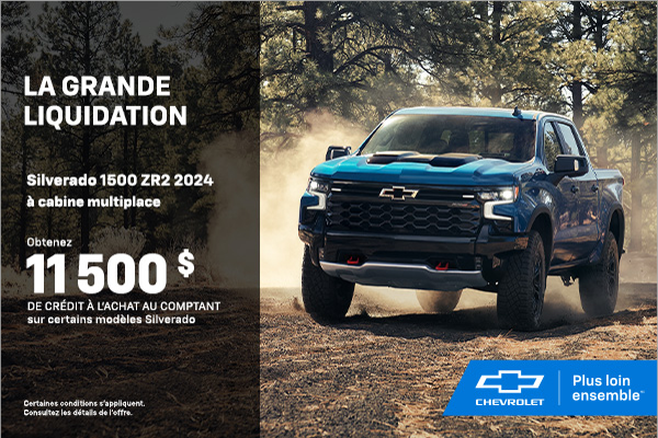 Procurez-vous le Chevrolet Silverado 1500 ZR2 2024