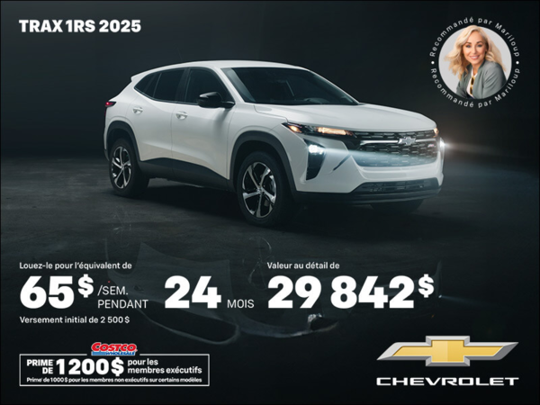 Procurez-vous le Chevrolet Trax 2025