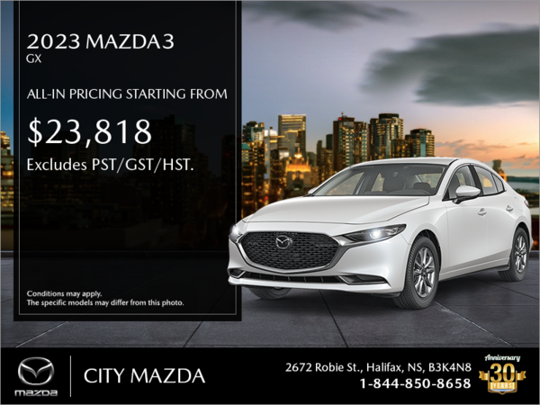 Get the 2023 Mazda3 Today!