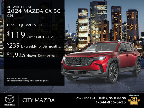 Get the 2024 Mazda CX-50 Today!