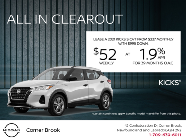 Corner Brook Nissan | The 2021 Kicks S in Corner Brook