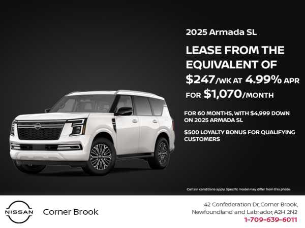 Get the 2025 Nissan Armada Today!