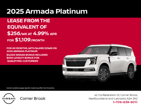 Get the 2025 Nissan Armada Today!