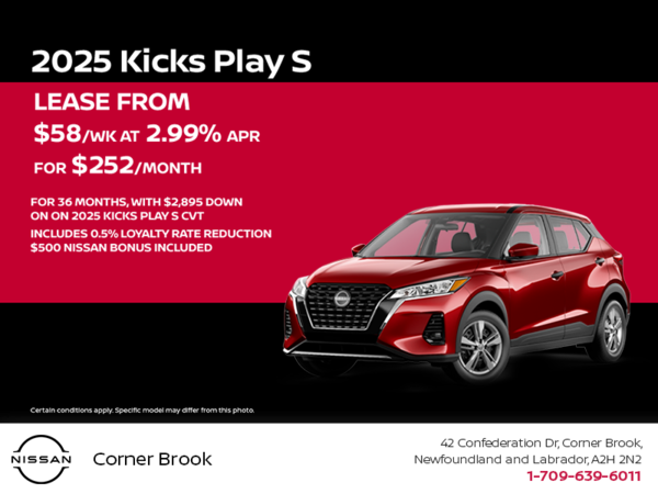 Get the 2025 Nissan Kicks Play S Today!
