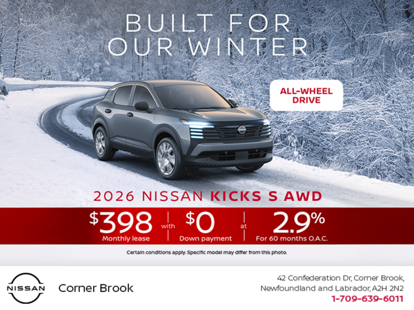 Get the 2026 Nissan Kicks S Today!