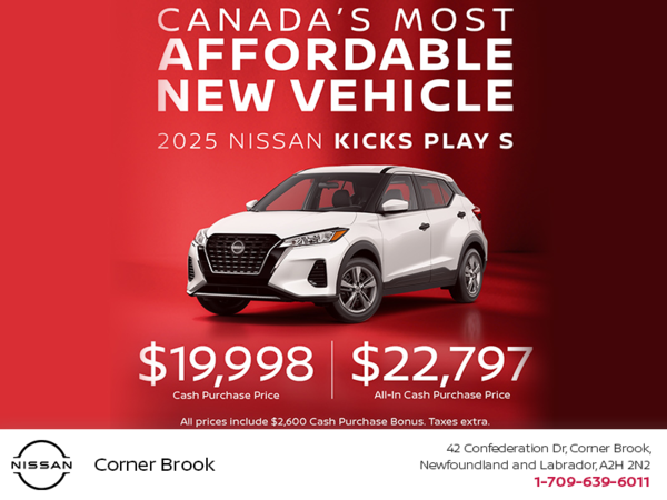 Get the 2025 Nissan Kicks Play S!