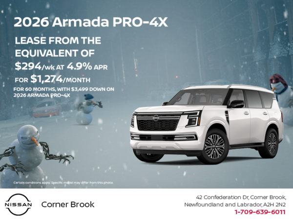 Get the 2026 Nissan Armada Today!