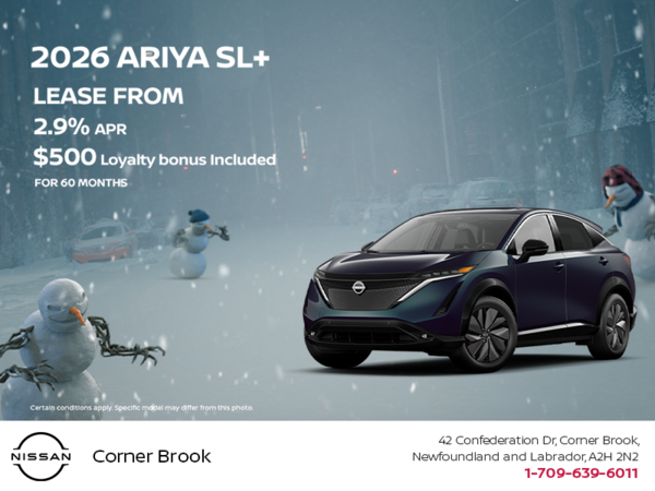 Get the 2026 Ariya SL+ Today!