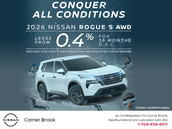 Get the 2026 Nissan Rogue Today!