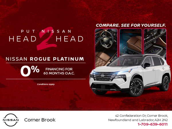 Get the 2026 Nissan Rogue Platinum Today!