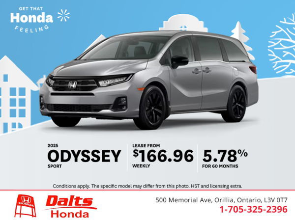 Get the 2025 Honda Odyssey!