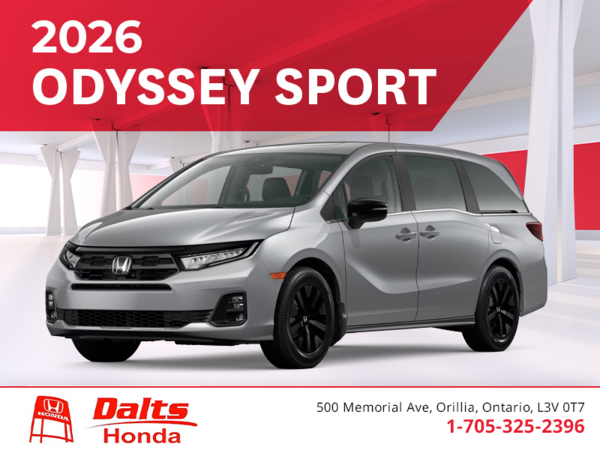 Get the 2026 Honda Odyssey!