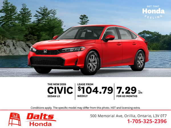 Get the 2026 Honda Civic!