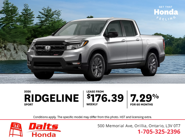 Get the 2026 Honda Ridgeline!