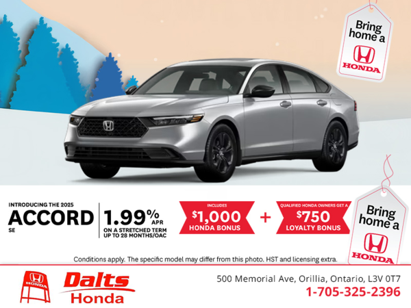 Get the 2025 Honda Accord!