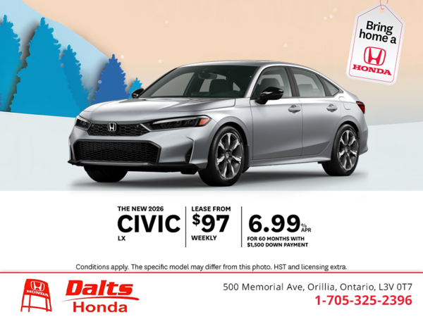 Get the 2026 Honda Civic!