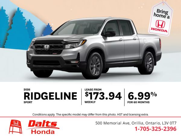 Get the 2026 Honda Ridgeline!