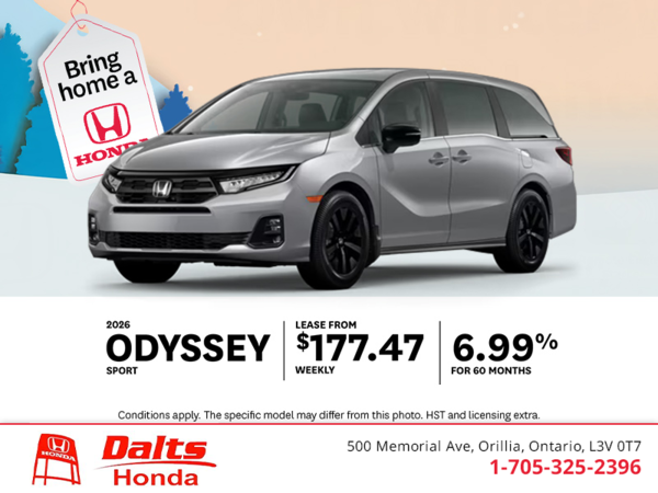 Get the 2026 Honda Odyssey!