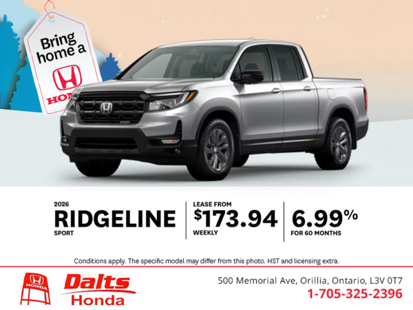 Get the 2026 Honda Ridgeline!