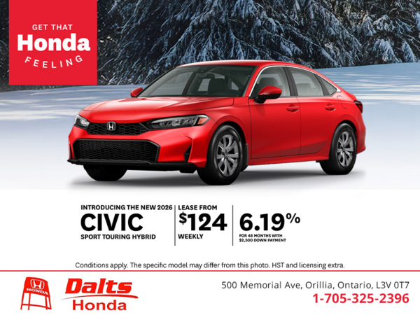 Get the 2026 Honda Civic Hybrid!