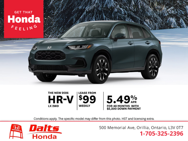 Get the 2026 Honda HR-V