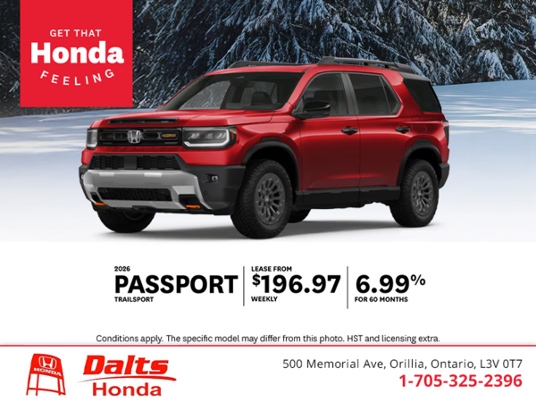 Get the 2026 Honda Passport!