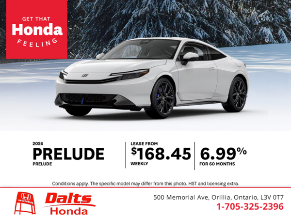 Get the 2026 Honda Prelude!
