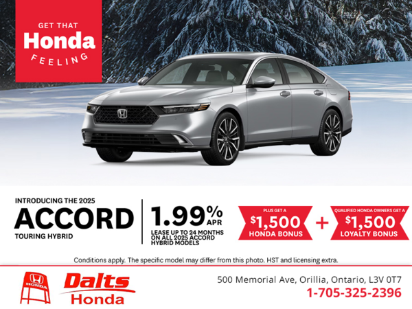Get the 2025 Honda Accord!