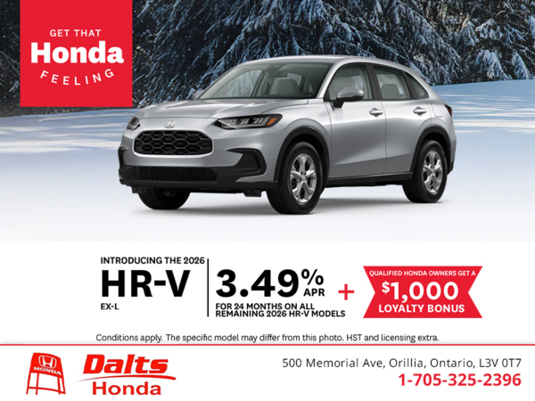 Get the 2026 Honda HR-V