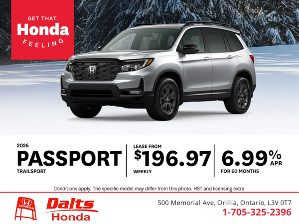 Get the 2026 Honda Passport!