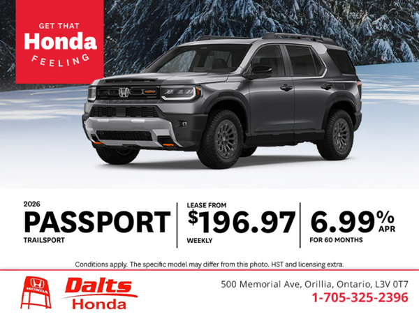 Get the 2026 Honda Passport!