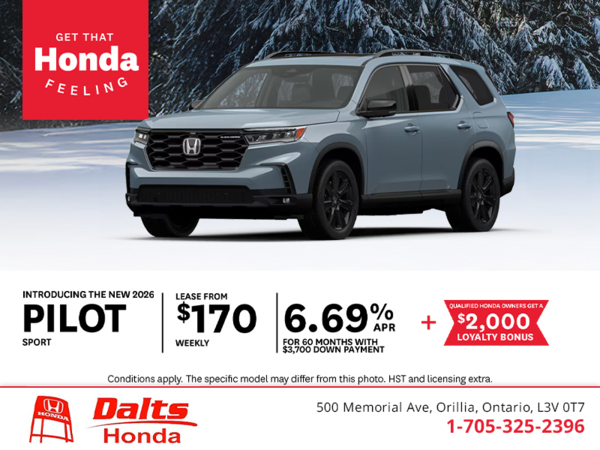 Get the 2026 Honda Pilot