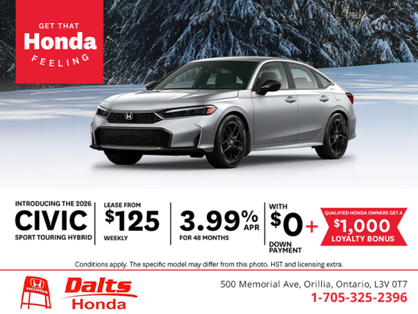 Get the 2026 Honda Civic Hybrid!