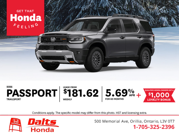 Get the 2026 Honda Passport!
